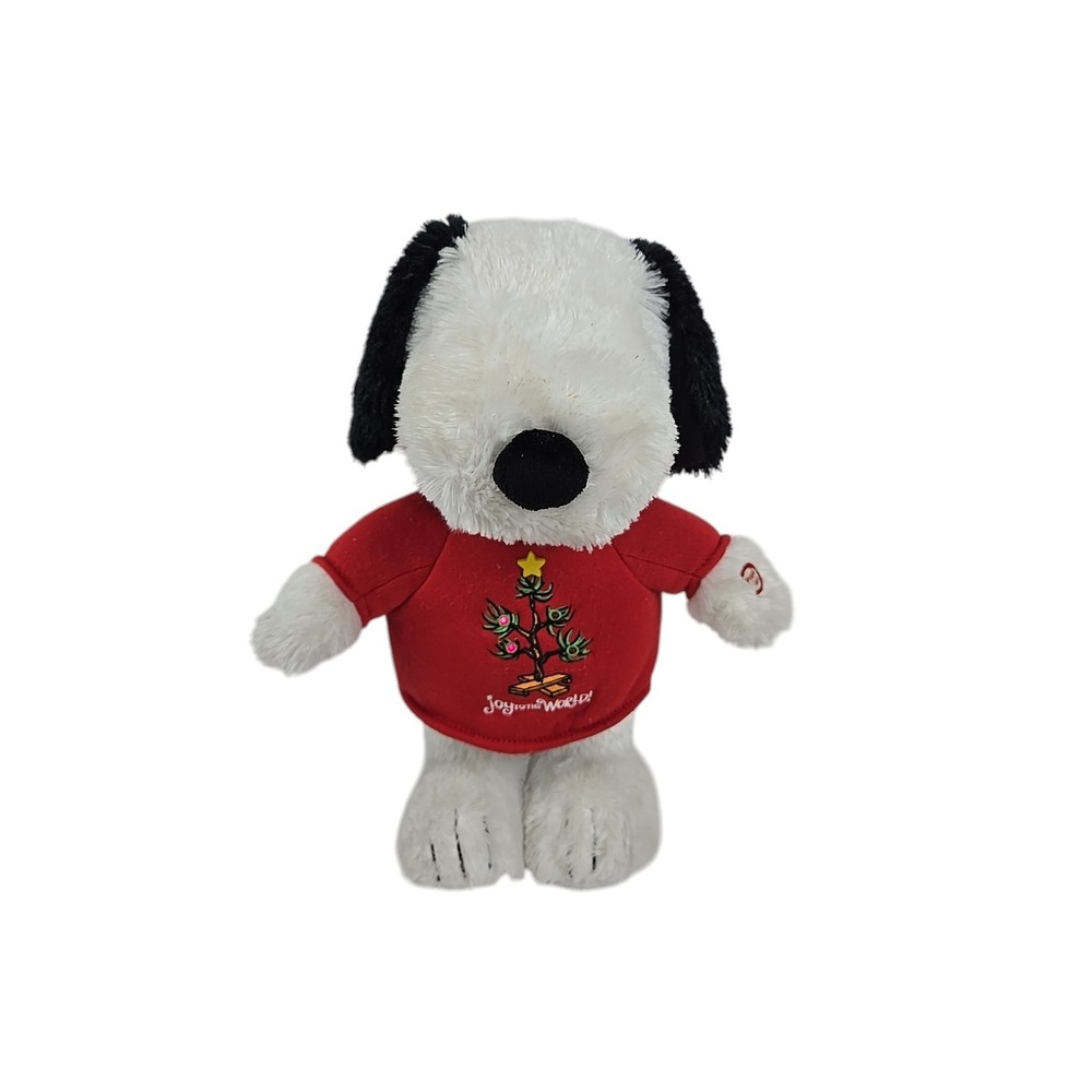 VTG 13" Snoopy Charlie Brown Christmas Light Up Musical Plush Toy SEE VIDEO